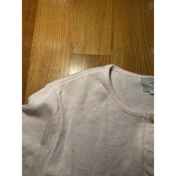 Blair Cropped Pink Cardigan Medium - Picture 5 of 10